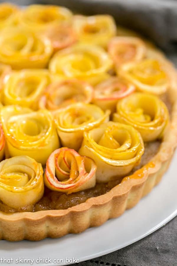 Rose Apple Tart #SundaySupper - That Skinny Chick Can Bake