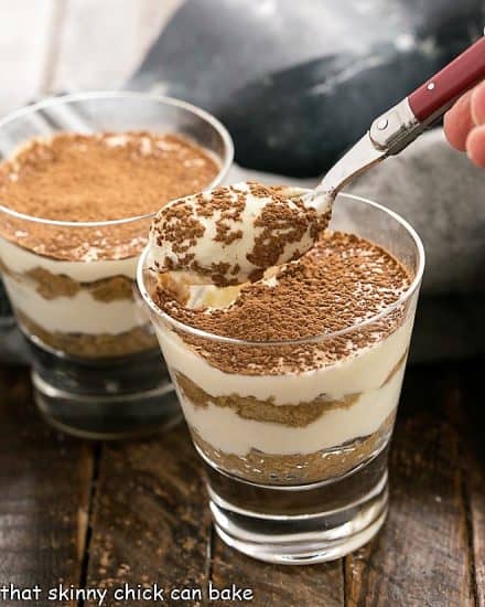 Easy Tiramisu Parfaits Recipe - That Skinny Chick Can Bake