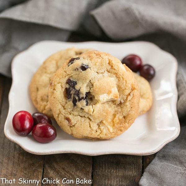 Cranberry, White Chocolate, Crystallized Ginger Cookies | A star studded cookie that's perfect for the holidays and all year long!