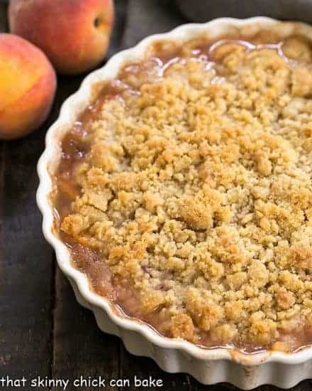 Classic Peach Crisp - SO Easy! - That Skinny Chick Can Bake