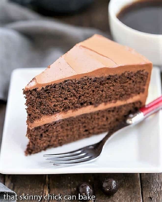 Mocha Layer Cake - That Skinny Chick Can Bake