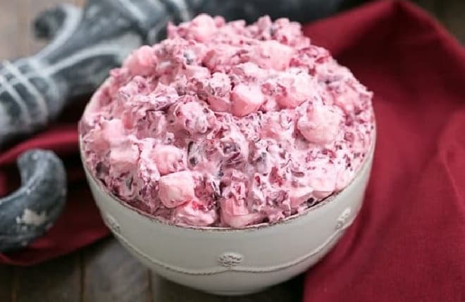 Cranberry Fluff Salad That Skinny Chick Can Bake