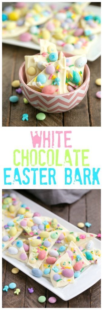 Easy White Chocolate Easter Bark That Skinny Chick Can Bake