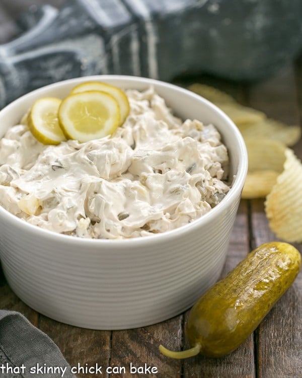 Easy Dill Pickle Dip That Skinny Chick Can Bake