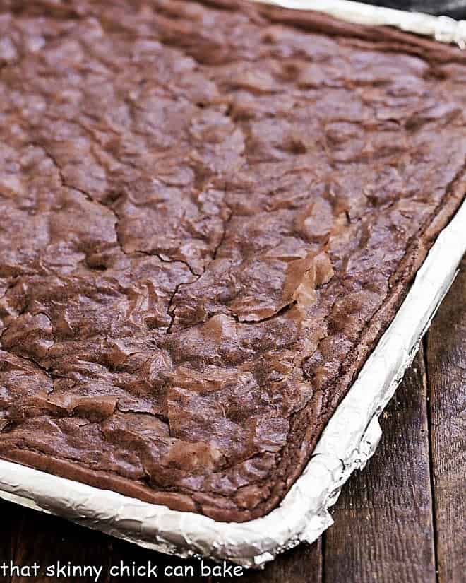 Sheet Pan Brownies - That Skinny Chick Can Bake
