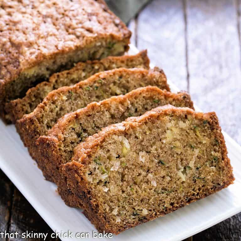 Pineapple Zucchini Bread Tender And Delicious That Skinny Chick Can Bake