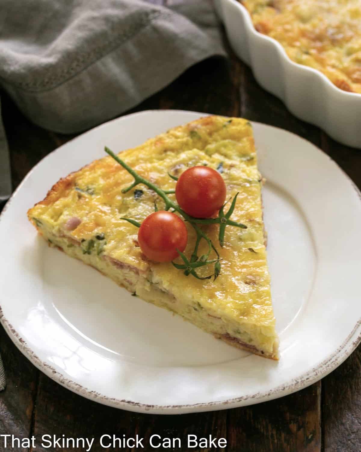 Zucchini Quiche with Prosciutto - With Pro-Tips - That Skinny Chick Can ...